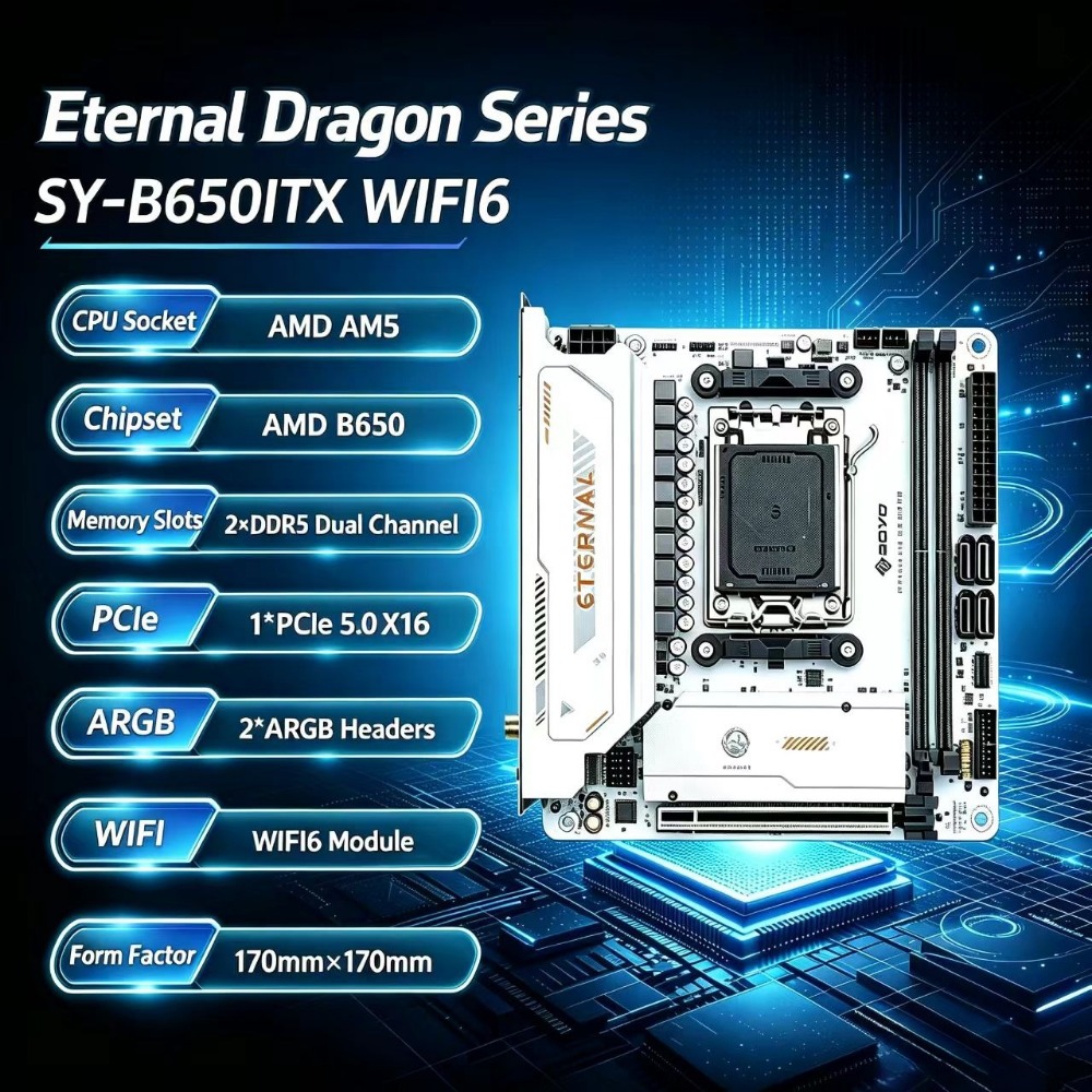 B650 Itx Motherboard Wifi - SY-B650ITX WIFI6 AMD 미니 메인보드, AMD