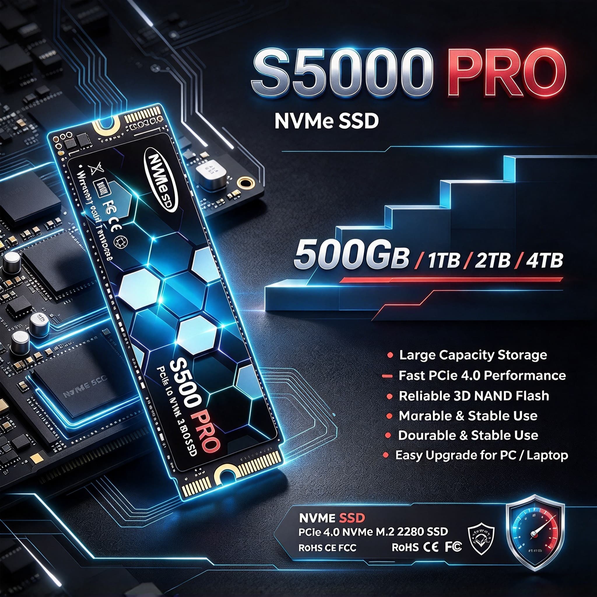 S5000 PRO M.2 PCIe 4.0 NVMe SS - M.2 Nvme 4Tb Pcie 4.0 Ssd 리뷰 및 가격