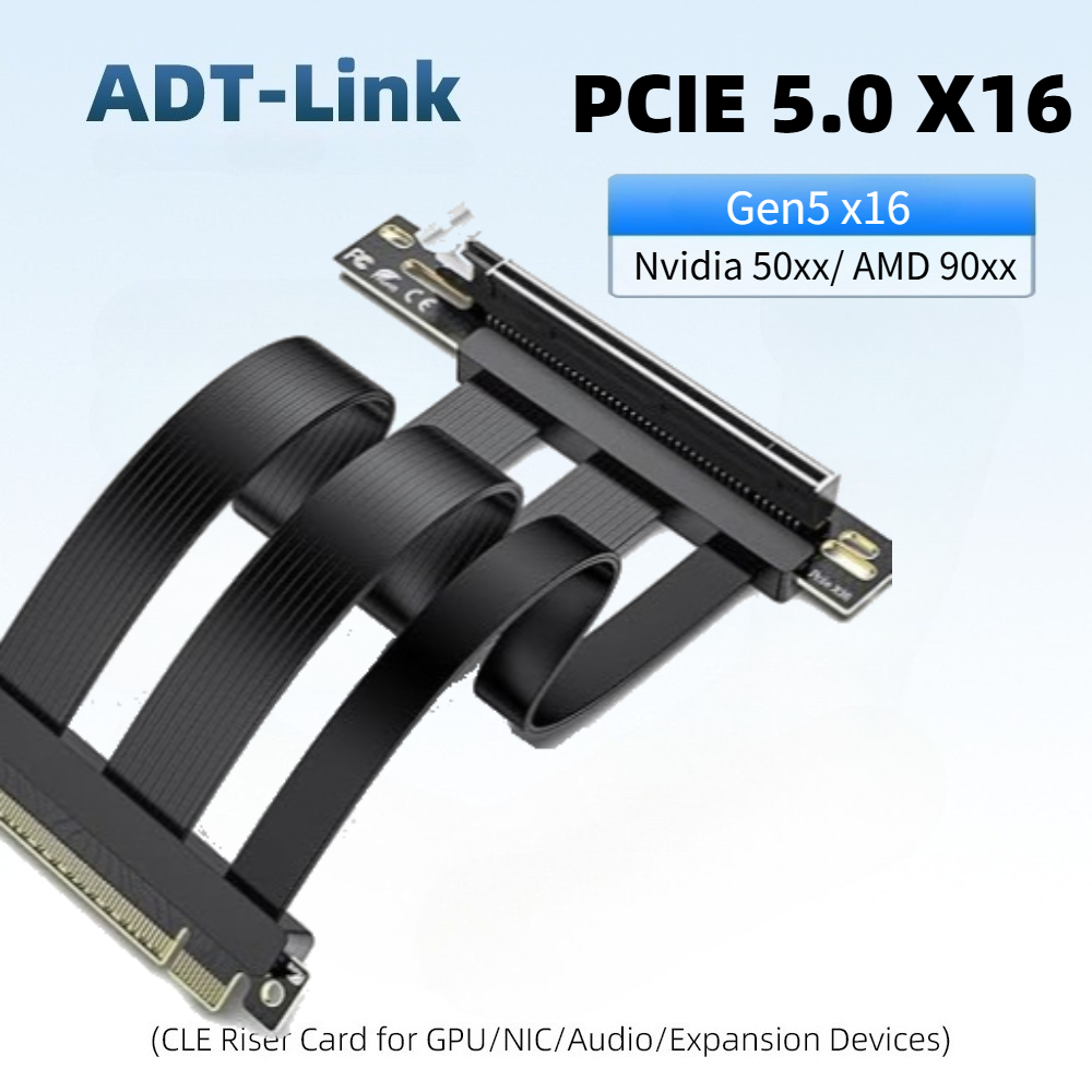 PCIe 5.0 x16 라이저 케이블, PCIe 5.0 - Pcie 4.0 X16 Riser Cable 90 Degree 리뷰 및 가격