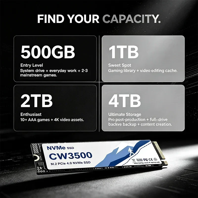 CW3500 NVMe SSD, 7300MB/s, PCI - M.2 Nvme 4Tb Pcie 4.0 Ssd 리뷰 및 가격